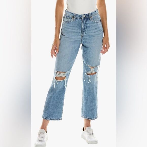 NWT BLANK NYC Baxter Rib Cage Jean With Ripped Knee Size 31 - Picture 1 of 16